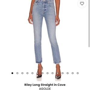 AGOLDE RILEY LONG IN COVE SIZE 27